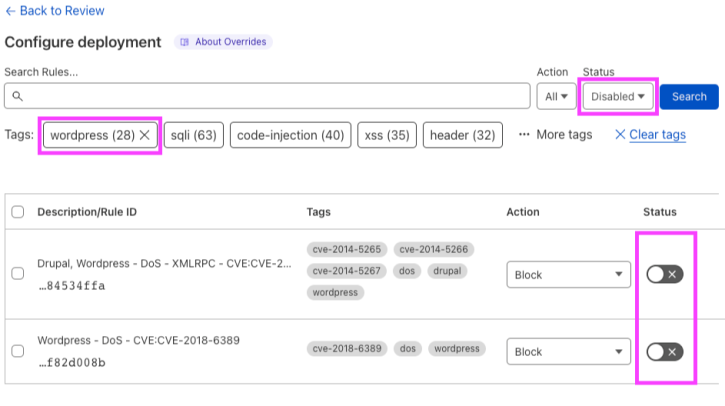 Dashboard screenshot filtering for WordPress